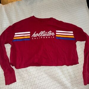 Hollister Long sleeve cropped t shirt size xs